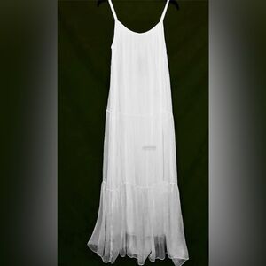 bellambra silk blend dress NWT BELLAMBRA Women XL Made in Italy Silk Blend Halter Neck Maxi Dress  Navy/Sand